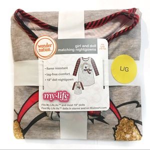 Girls L Matching Nightgowns